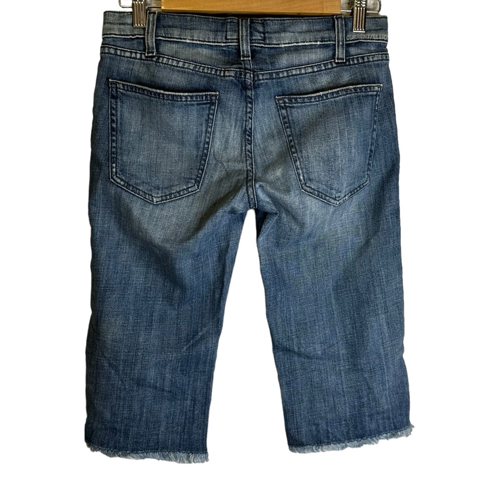 Current/Elliott‎ The Bike Short Denim Jorts 8058-0147 Blue Moon Size 25/0 - Picture 5 of 10